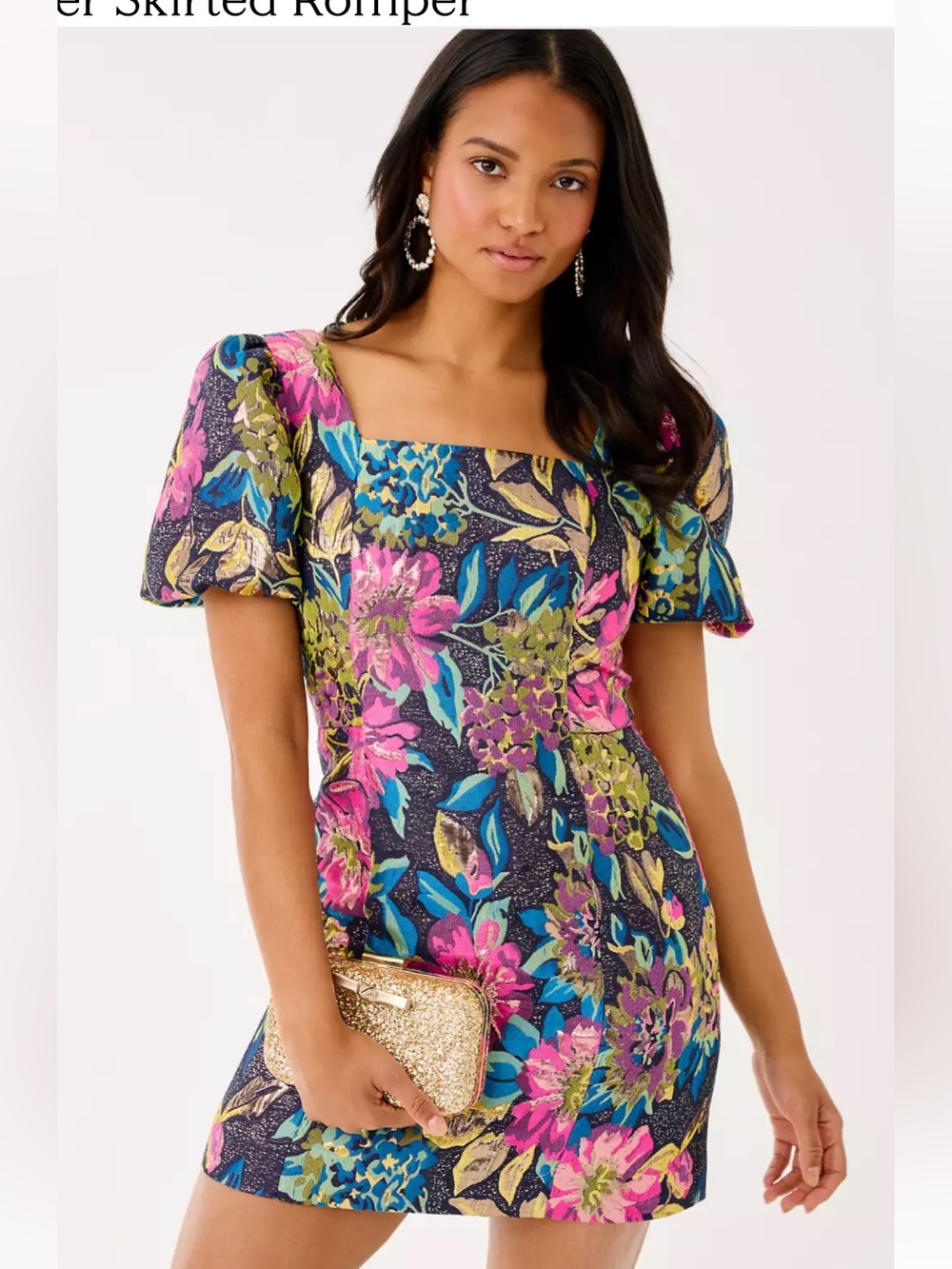 Lilly Pulitzer Booker skirted romper in Canopy Blooms - NWT!